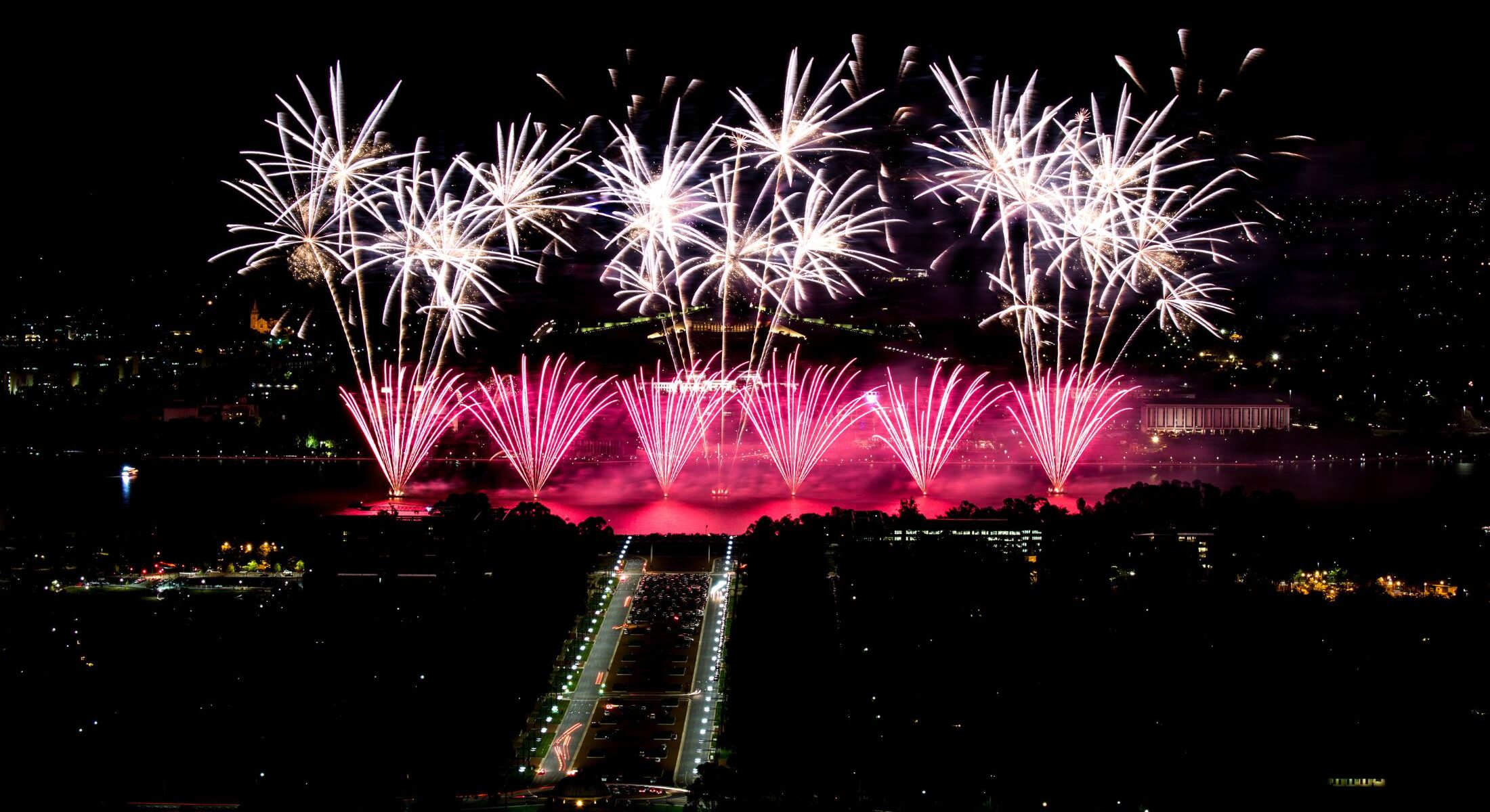 midnight nye fireworks cruise canberra