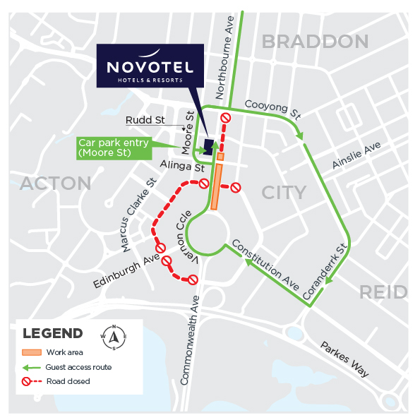 Road closure map