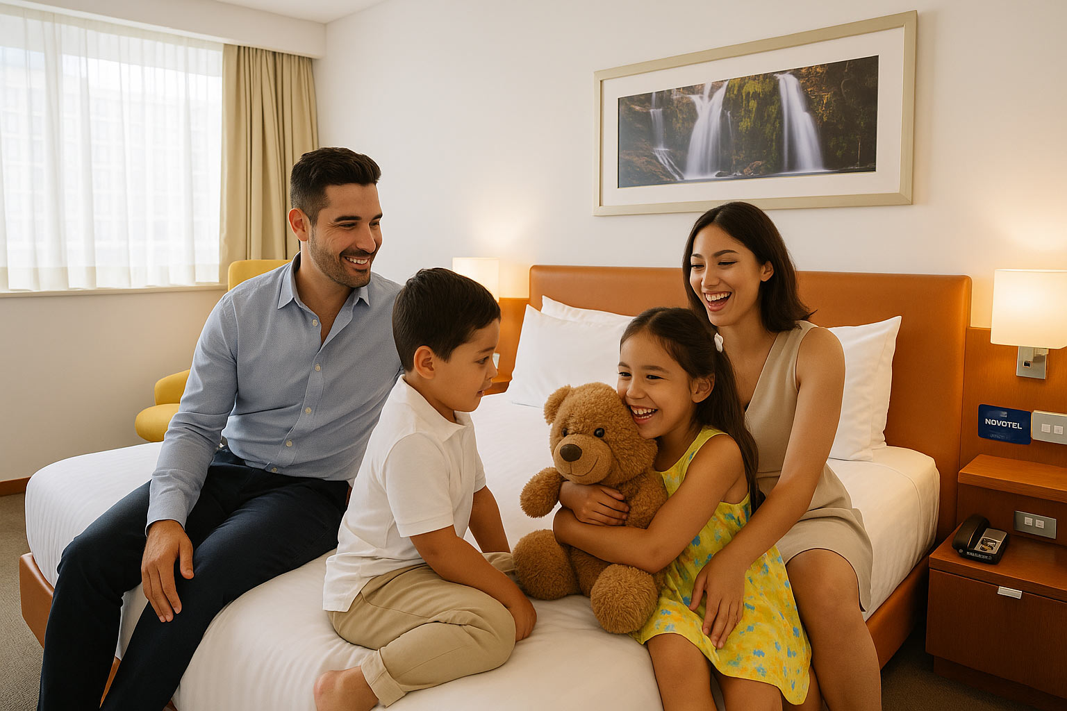 family at Novotel Canberra
