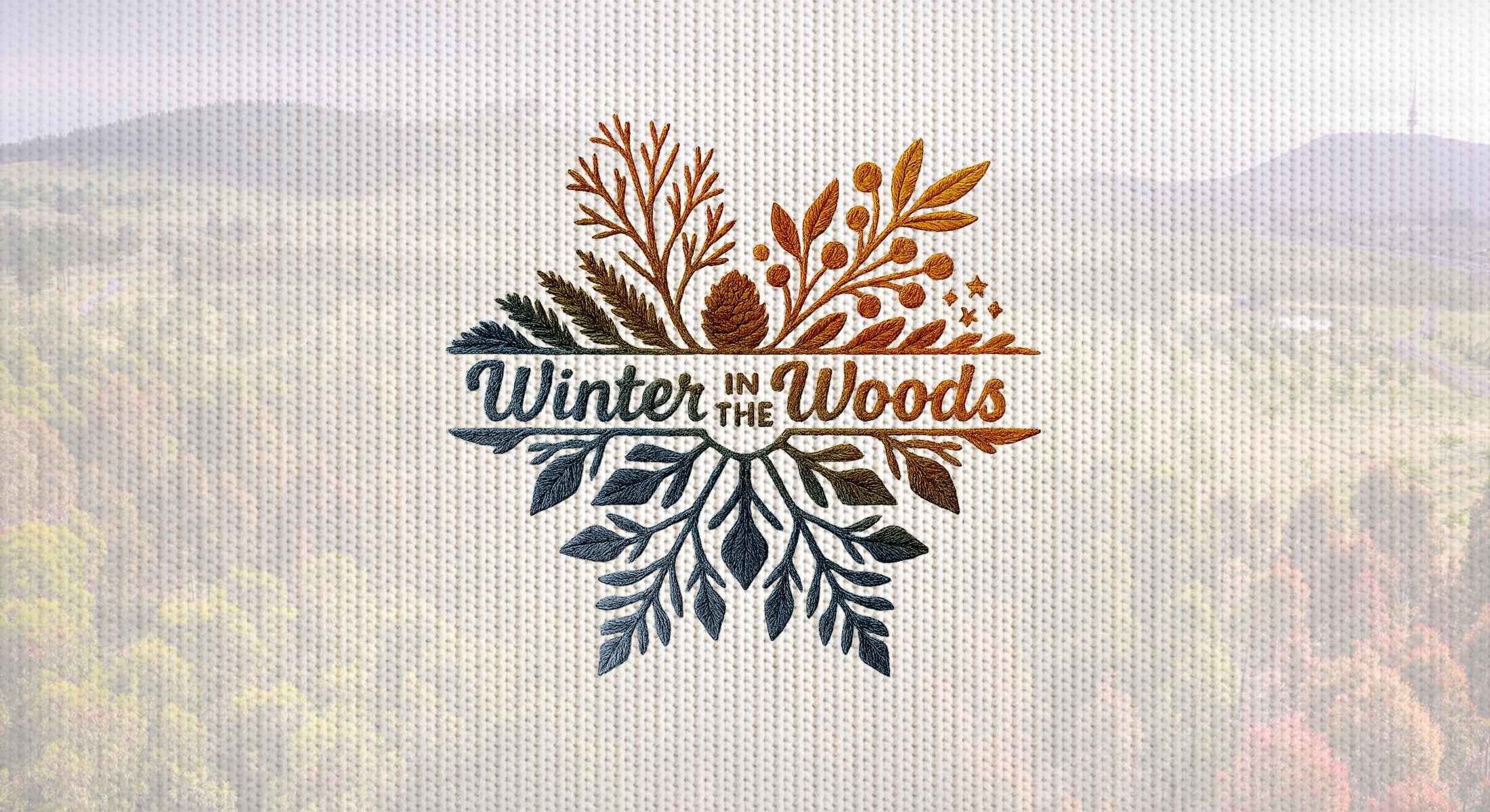 winter in the woods logo