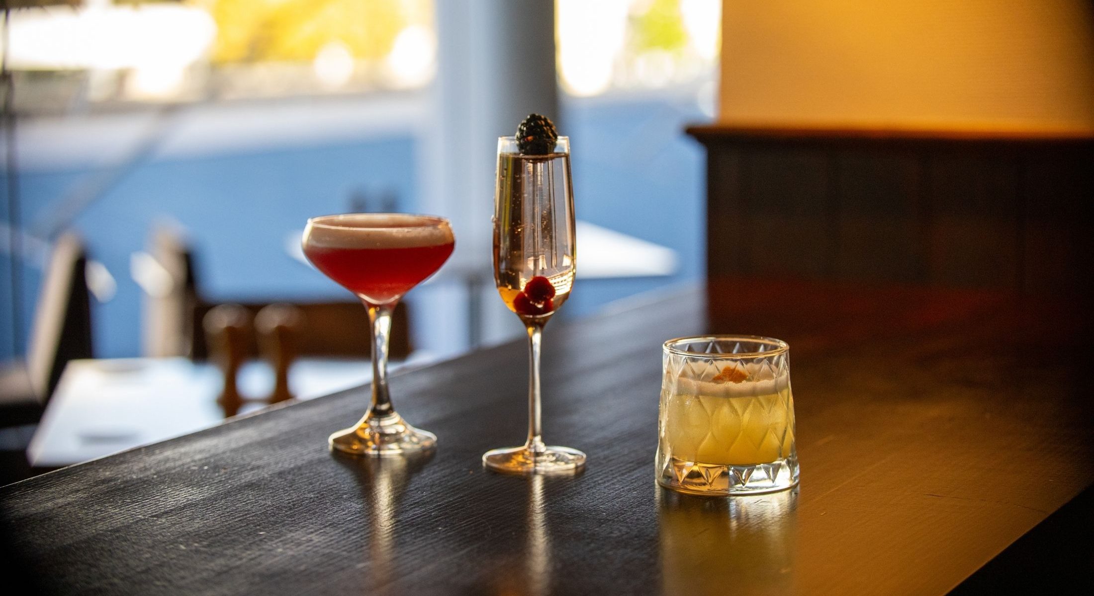 3 spring cocktails at First Edition Canberra