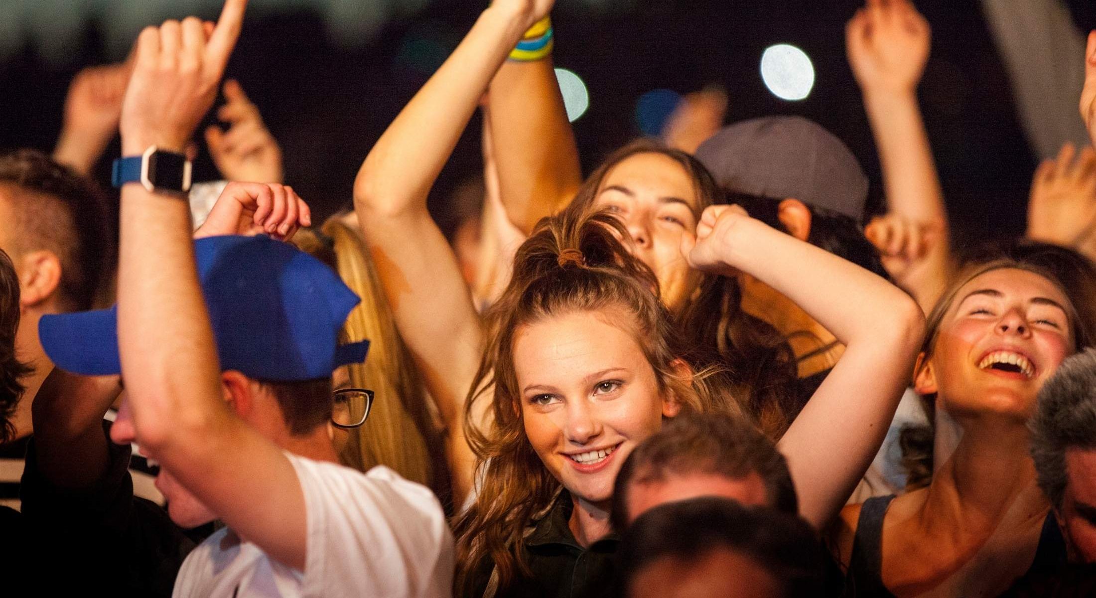 Festival goers at the National Folk Festival in Canberra